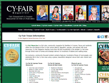 Tablet Screenshot of cyfairmagazine.com